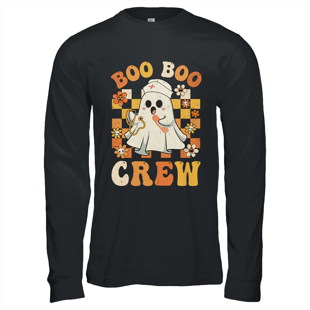 Groovy Boo Boo Crew Nurse Funny Ghost Women Halloween Nurse Shirt & Hoodie | teecentury