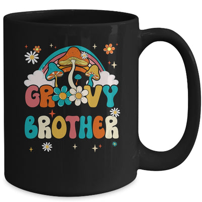 Groovy Brother Birthday Party Theme Decorations Rainbow Mug | teecentury