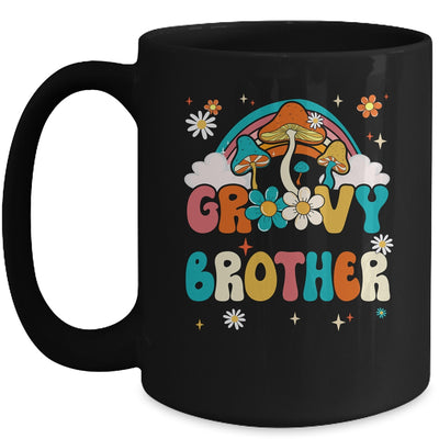 Groovy Brother Birthday Party Theme Decorations Rainbow Mug | teecentury