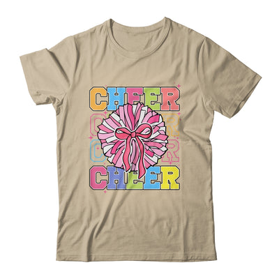 Groovy Cheer Coquette Bow Cheerleading Lover Cheerleader Shirt & Tank Top | teecentury