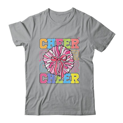 Groovy Cheer Coquette Bow Cheerleading Lover Cheerleader Shirt & Tank Top | teecentury