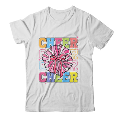 Groovy Cheer Coquette Bow Cheerleading Lover Cheerleader Shirt & Tank Top | teecentury