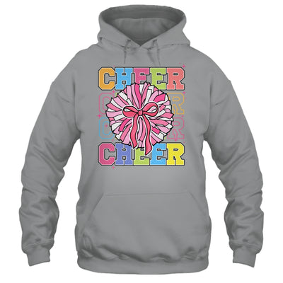 Groovy Cheer Coquette Bow Cheerleading Lover Cheerleader Shirt & Tank Top | teecentury