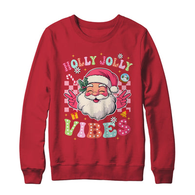 Groovy Cute Santa Claus Christmas Vibes Xmas Girls Womens Shirt & Sweatshirt | teecentury