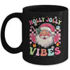 Groovy Cute Santa Claus Christmas Vibes Xmas Girls Womens Mug | teecentury