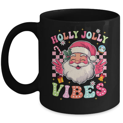 Groovy Cute Santa Claus Christmas Vibes Xmas Girls Womens Mug | teecentury