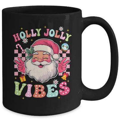 Groovy Cute Santa Claus Christmas Vibes Xmas Girls Womens Mug | teecentury