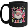 Groovy Cute Santa Claus Christmas Vibes Xmas Girls Womens Mug | teecentury