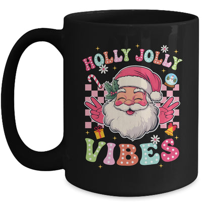 Groovy Cute Santa Claus Christmas Vibes Xmas Girls Womens Mug | teecentury