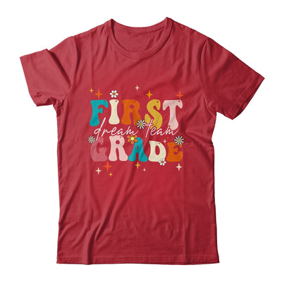 Groovy First Grade Dream Team Back To School Teacher Kids Shirt & Hoodie | teecentury