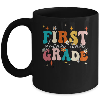 Groovy First Grade Dream Team Back To School Teacher Kids Mug | teecentury