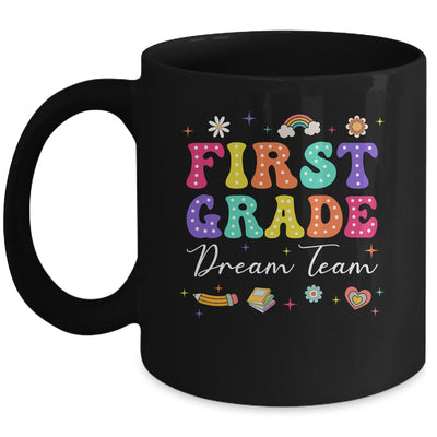 Groovy First Grade Dream Team Back To School Teacher Mug | teecentury