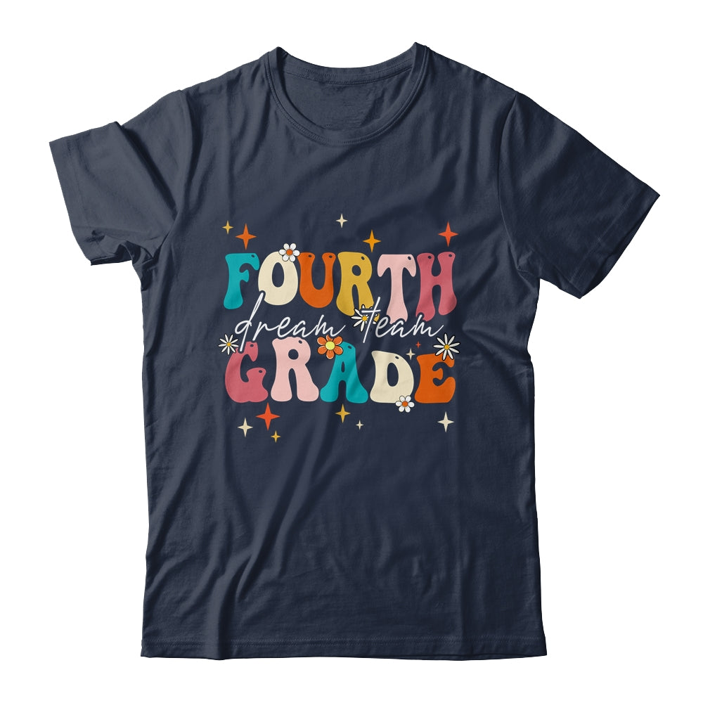 Groovy Fourth Grade Dream Team Back To School Teacher Kids Shirt & Hoodie | teecentury