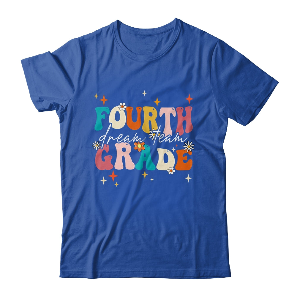 Groovy Fourth Grade Dream Team Back To School Teacher Kids Shirt & Hoodie | teecentury