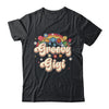 Groovy Gigi Retro Hippie Peace Sign Floral Mothers Day Shirt & Tank Top | teecentury