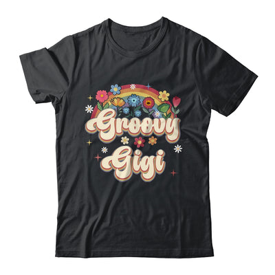 Groovy Gigi Retro Hippie Peace Sign Floral Mothers Day Shirt & Tank Top | teecentury