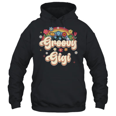 Groovy Gigi Retro Hippie Peace Sign Floral Mothers Day Shirt & Tank Top | teecentury