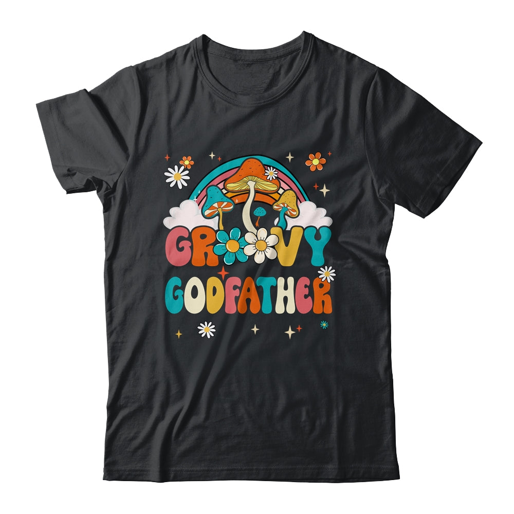 Groovy Godfather Birthday Party Theme Decorations Rainbow Shirt & Hoodie | teecentury