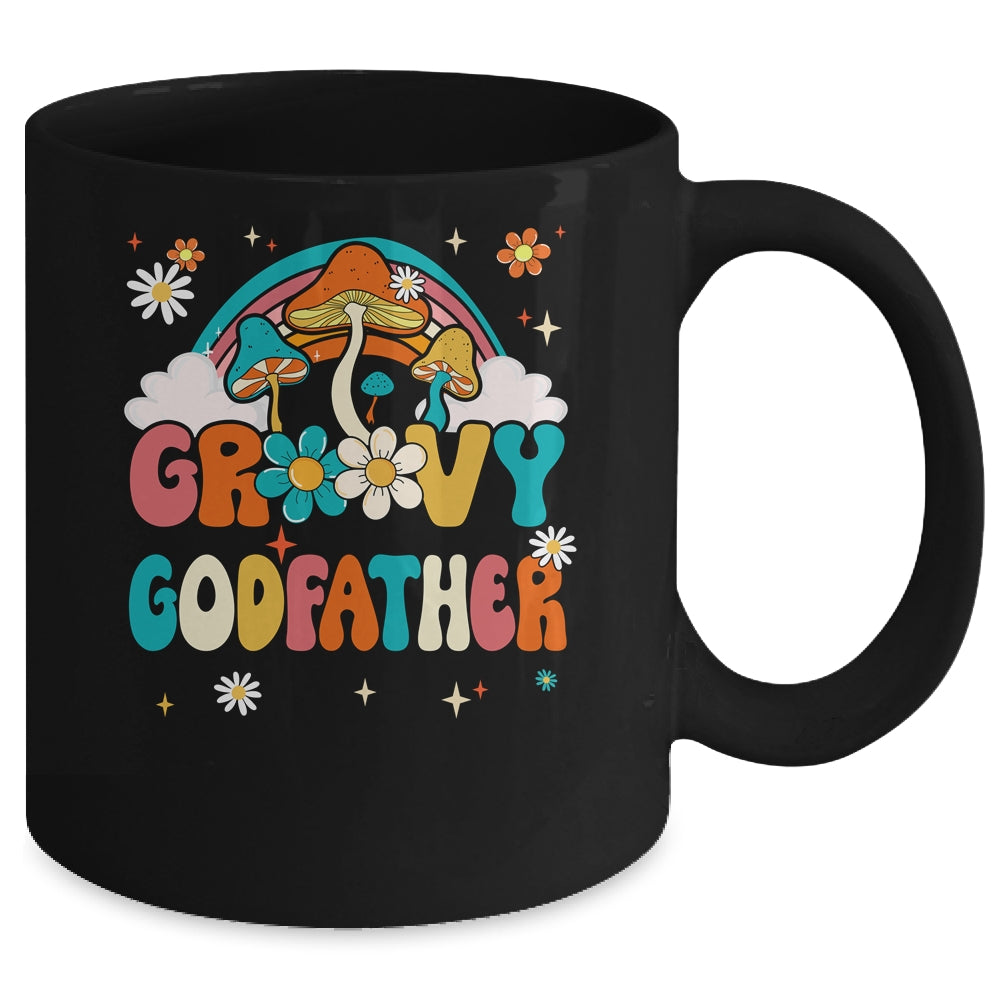 Groovy Godfather Birthday Party Theme Decorations Rainbow Mug | teecentury
