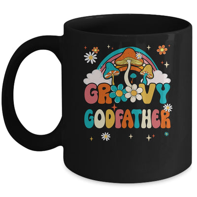 Groovy Godfather Birthday Party Theme Decorations Rainbow Mug | teecentury