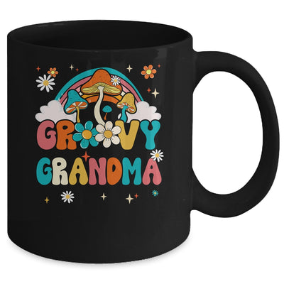 Groovy Grandma Birthday Party Theme Decorations Rainbow Mug | teecentury