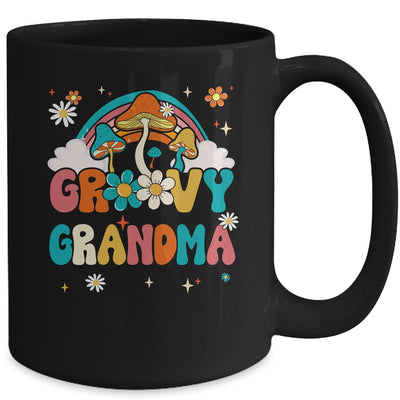 Groovy Grandma Birthday Party Theme Decorations Rainbow Mug | teecentury