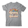 Groovy Grandma Retro Hippie Peace Sign Floral Mothers Day Shirt & Tank Top | teecentury