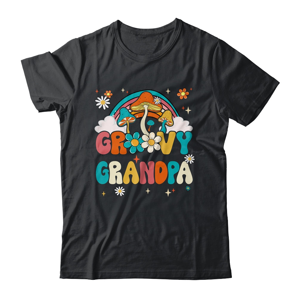 Groovy Grandpa Birthday Party Theme Decorations Rainbow Shirt & Hoodie | teecentury