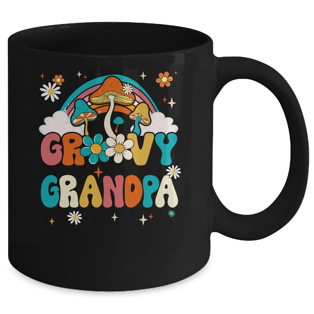 Groovy Grandpa Birthday Party Theme Decorations Rainbow Mug | teecentury