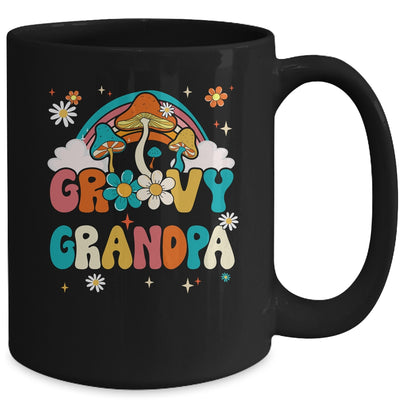 Groovy Grandpa Birthday Party Theme Decorations Rainbow Mug | teecentury