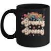 Groovy Granny Retro Hippie Peace Sign Floral Mothers Day Mug | teecentury