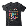 Groovy Happy First Day Of School Back To School Teacher Kids Shirt & Hoodie | teecentury