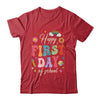 Groovy Happy First Day Of School Back To School Teacher Kids Shirt & Hoodie | teecentury