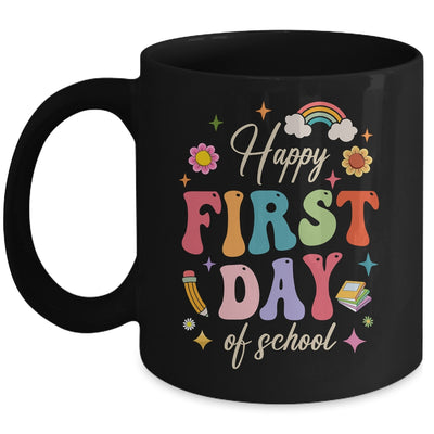 Groovy Happy First Day Of School Back To School Teacher Kids Mug | teecentury