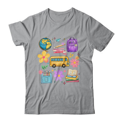 Groovy Happy First Day Of School Teacher Kids Back To School Shirt & Hoodie | teecentury
