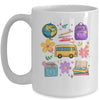 Groovy Happy First Day Of School Teacher Kids Back To School Mug | teecentury