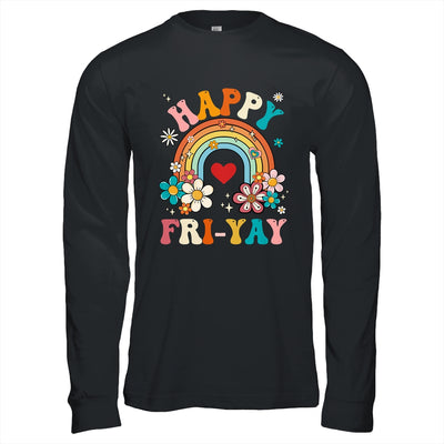 Groovy Happy Fri-Yay Friday Lovers Fun Teacher Shirt & Hoodie | teecentury