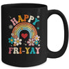 Groovy Happy Fri-Yay Friday Lovers Fun Teacher Mug | teecentury