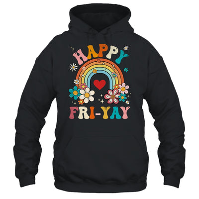 Groovy Happy Fri-Yay Friday Lovers Fun Teacher Shirt & Hoodie | teecentury