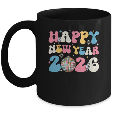 Groovy Happy New Year 2026 Party Cute New Years Eve NYE 2026 Mug | teecentury