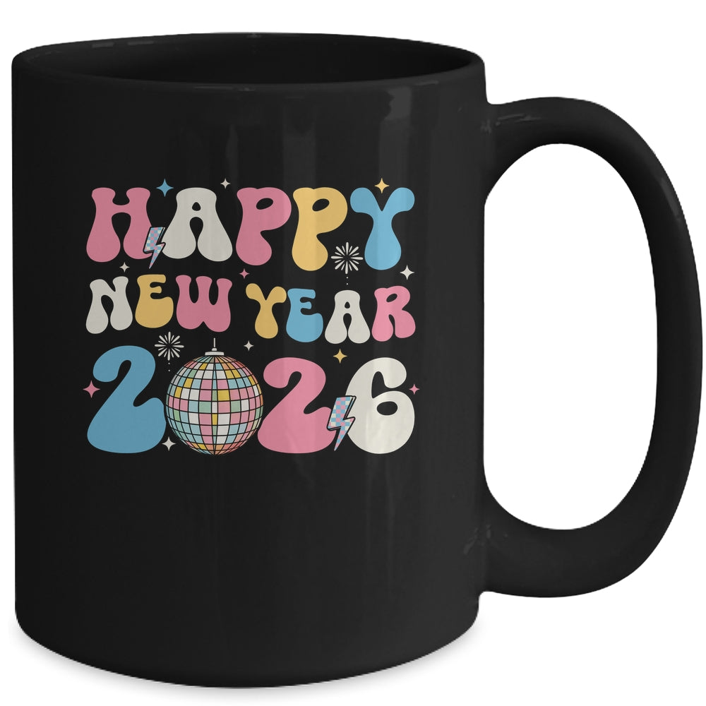 Groovy Happy New Year 2026 Party Cute New Years Eve NYE 2026 Mug | teecentury