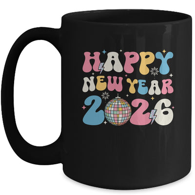 Groovy Happy New Year 2026 Party Cute New Years Eve NYE 2026 Mug | teecentury