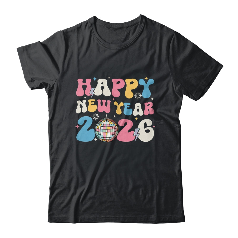Groovy Happy New Year 2026 Party Cute New Years Eve NYE 2026 Shirt & Hoodie | teecentury