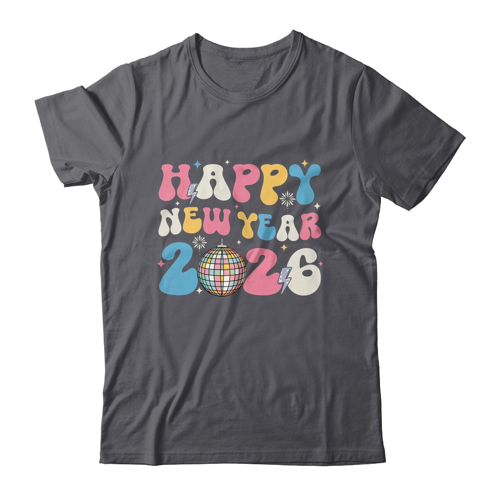 Groovy Happy New Year 2026 Party Cute New Years Eve NYE 2026 Shirt & Hoodie | teecentury