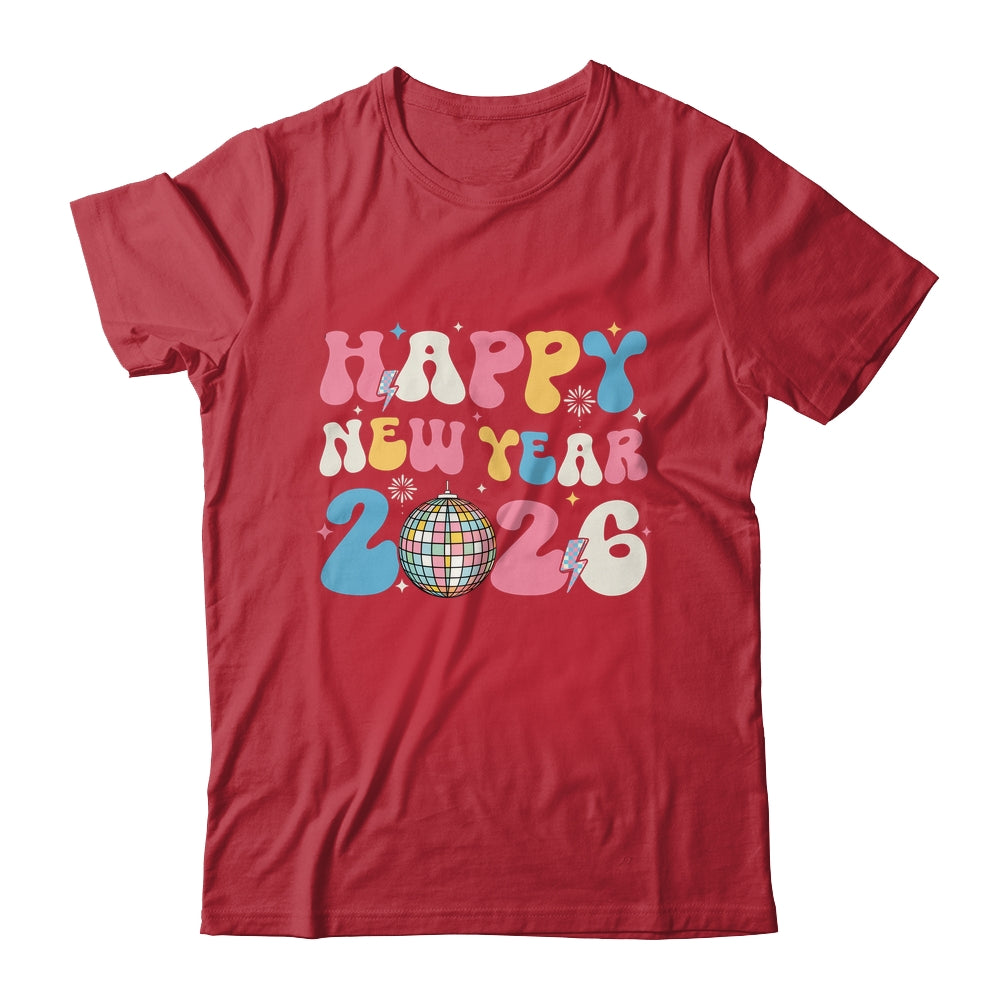 Groovy Happy New Year 2026 Party Cute New Years Eve NYE 2026 Shirt & Hoodie | teecentury