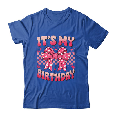 Groovy It's My Birthday Girls Women Teens Coquette Bow Bday Shirt & Tank Top | teecentury