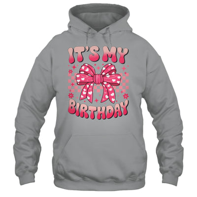 Groovy It's My Birthday Girls Women Teens Coquette Bow Bday Shirt & Tank Top | teecentury