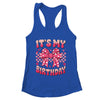 Groovy It's My Birthday Girls Women Teens Coquette Bow Bday Shirt & Tank Top | teecentury