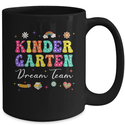 Groovy Kindergarten Dream Team Back To School Teacher Mug | teecentury