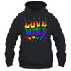 Groovy Love Wins Rainbow Pride Flag Colors LGBT Gay Shirt & Tank Top | teecentury